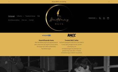 Schermafbeelding van handtekeninghuis.nl