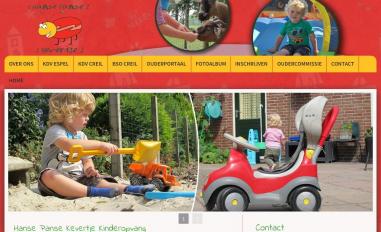 Schermafbeelding van hansepansekevertje.nl