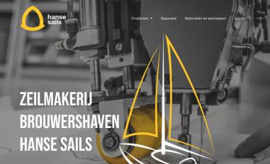 Schermafbeelding van hansesails.nl