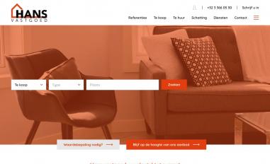 Schermafbeelding van hansvastgoed.com