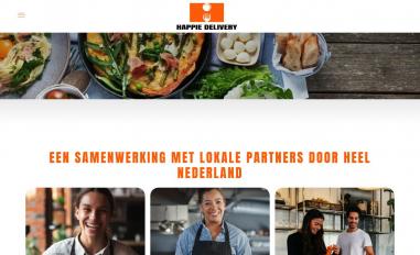 Schermafbeelding van happiedelivery.nl