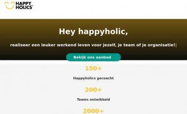 Schermafbeelding van happyholics.com