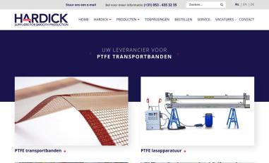 Schermafbeelding van hardick.nl