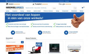 Schermafbeelding van hardware-experts.nl
