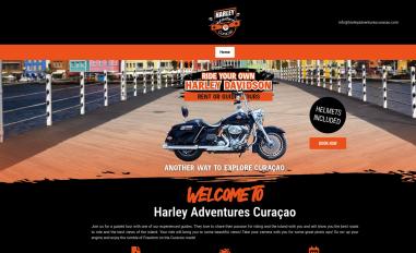 Schermafbeelding van harleyadventurescuracao.com