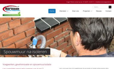 Schermafbeelding van harmsenvoegwerken.nl