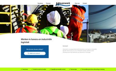Schermafbeelding van havenwerk.nl