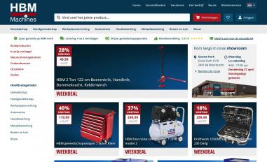 Schermafbeelding van hbm-machines.com