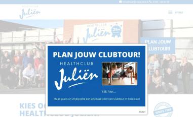 Schermafbeelding van healthclubjulien.nl