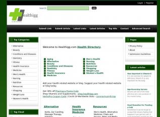 Schermafbeelding van healthigg.com