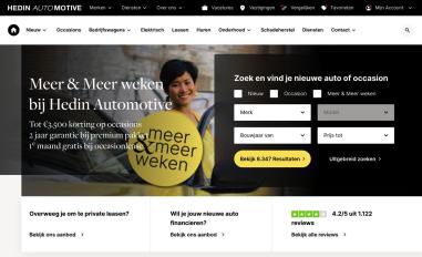 Schermafbeelding van hedinautomotive.nl