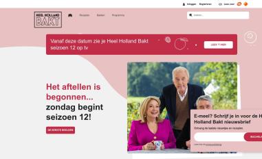 Schermafbeelding van heelhollandbakt.nl