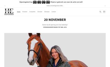 Schermafbeelding van hendriksequestrian.nl