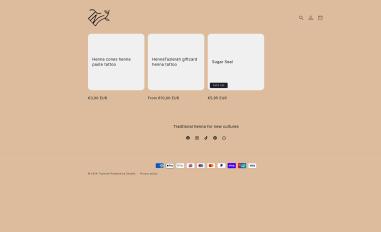 Schermafbeelding van hennatazierah.nl