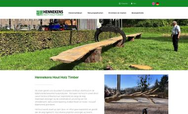 Schermafbeelding van hennekens.net