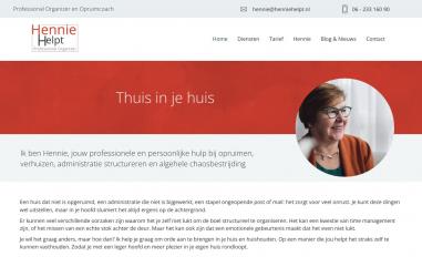 Schermafbeelding van henniehelpt.nl