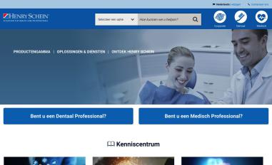 Schermafbeelding van henryschein.nl