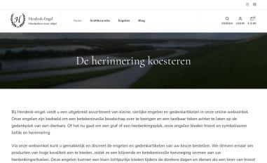 Schermafbeelding van herdenk-engel.nl