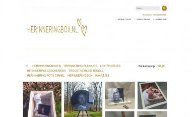 Schermafbeelding van herinneringbox.nl
