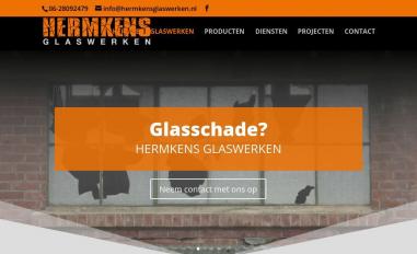 Schermafbeelding van hermkensglaswerken.nl