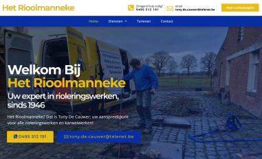 Schermafbeelding van het-rioolmanneke.be