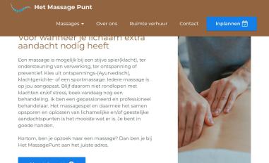 Schermafbeelding van hetmassagepunt.nl