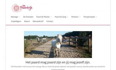 Schermafbeelding van hetpaardrijk.nl