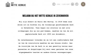 Schermafbeelding van hetwittekerkje.com