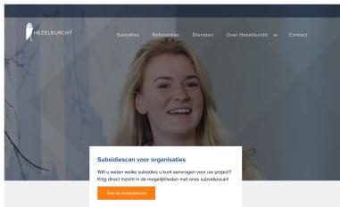 Schermafbeelding van hezelburcht.com