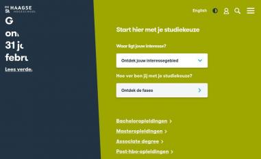 Schermafbeelding van hhs.nl