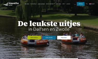 Schermafbeelding van hiawatha-actief.nl