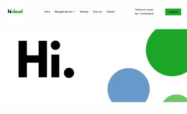 Schermafbeelding van hicloudit.nl