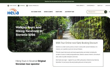 Schermafbeelding van hikingslovenia.com