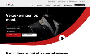Schermafbeelding van hiscox.nl
