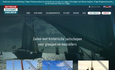 Schermafbeelding van historischezeilvaart.nl