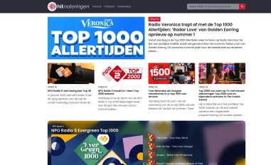 Schermafbeelding van hitnoteringen.nl