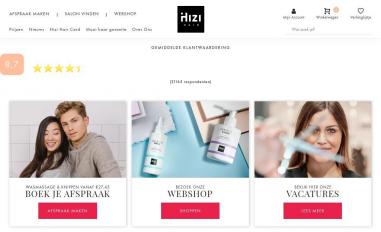 Schermafbeelding van hizihair.nl