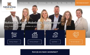 Schermafbeelding van hofstedekamp.nl