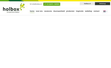 Schermafbeelding van holbox.nl