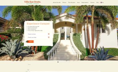 Schermafbeelding van holidayvillacuracao.com