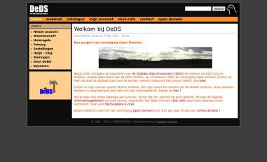 Schermafbeelding van home.deds.nl