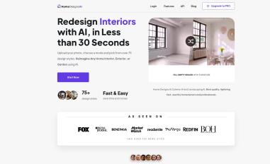 Schermafbeelding van homedesigns.ai