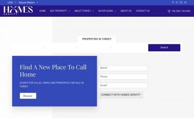 Schermafbeelding van homesgravity.com