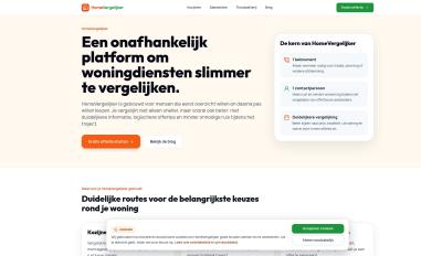 Schermafbeelding van homevergelijker.nl