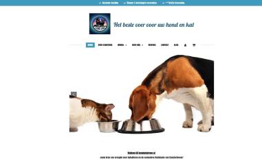 Schermafbeelding van hondenkatvoer.nl