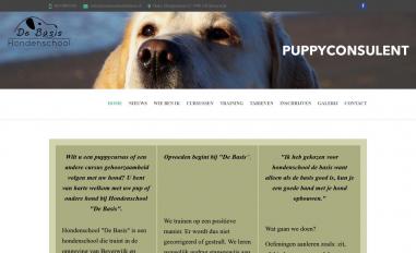 Schermafbeelding van hondenschooldebasis.nl
