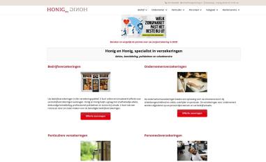 Schermafbeelding van honigenhonig.nl