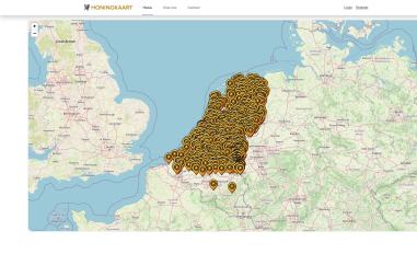 Schermafbeelding van honingkaart.nl