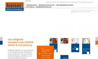 Schermafbeelding van honor-safety.nl