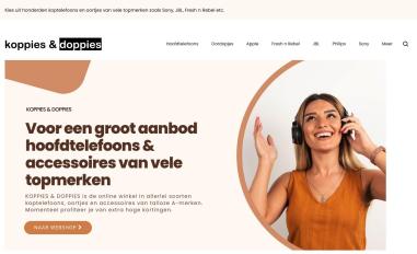 Schermafbeelding van hoofdtelefoonwebwinkel.nl